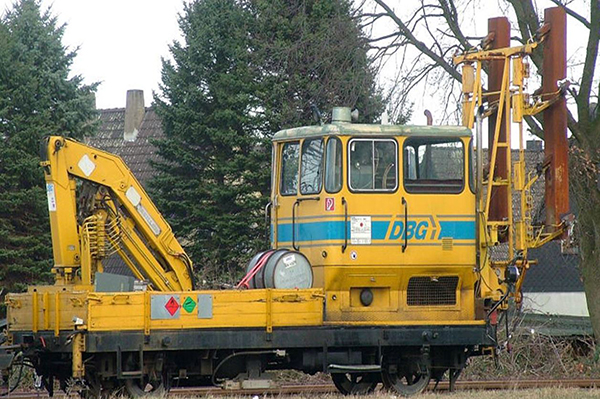 Rivarossi HR2925 - German Maintenance Vehicle KLV 53, yellow/blue livery