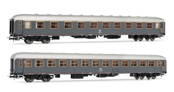 Rivarossi HR4187 - Italian coach set type UIC-X of the FS; 1st-2nd