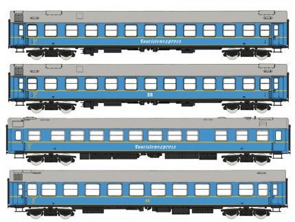Rivarossi HR4233 - 4pc Tourex Coach Set