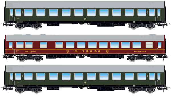 Rivarossi HR4236 - 3pc Coach Set