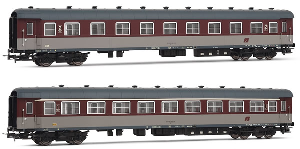 Rivarossi HR4254 - 2pc Passenger Coach Set 59 type