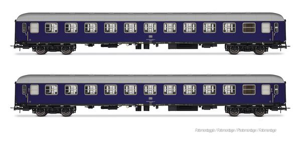 Rivarossi HR4415 - 2-unit Coach Set Bcm 243 type, blue livery
