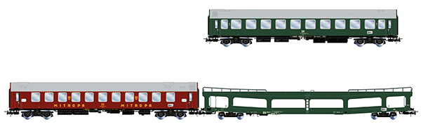 Rivarossi HR4418 - 3-unit Sleeper Train Berlin Set – Lörrach, Bc, WLAB and DDm