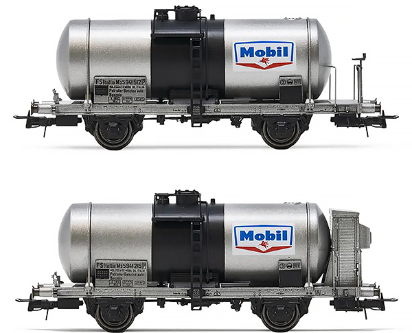 Rivarossi HR6607 - Italian Tank Car Set Mobil of the FS