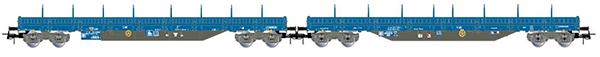 Rivarossi HR6671 - 2-unit 4-axle Stake Wagon Set