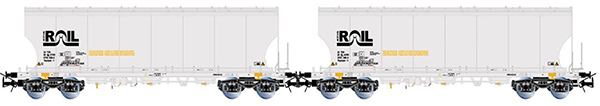 Rivarossi HR6675 - 2-unit 4-axle Silo Wagon Set ATIR-RAIL