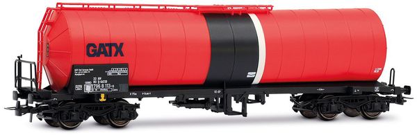 Rivarossi HR6694 - GATX, 4-axle isolated tank wagon, red/black livery