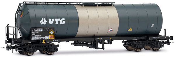 Rivarossi HR6695 - VTG, 4-axle isolated tank wagon, blue/silver livery