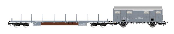 Rivarossi HR6715 - 2pc construction train set type VRgs VGhs