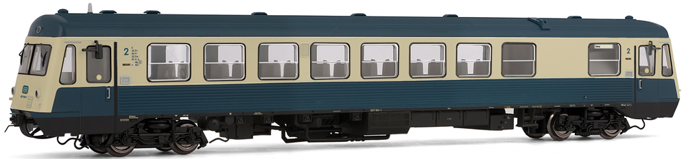 Rivarossi H0 2398 - Autorail DB Classe 627.0 Livrée Beige/bleu - Échelle HO - Occasion