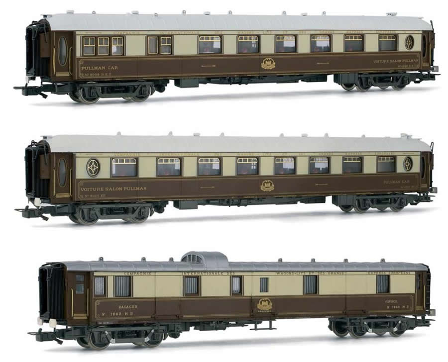 rivarossi 4136 - CIWL Set x 3 “Flèche d'Or” coach units, (2 dining