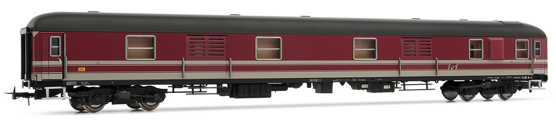 Rivarossi HR6555 – Carro Pianale Rgs HO Con Container Bernardini (Epoca V) Nuovo