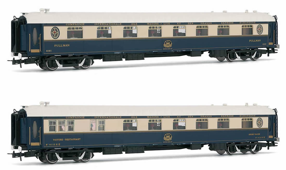 Rivarossi HR4322 - Venice-Simplon-Orient-Express, 2-unit pack of restaurant  coaches