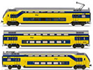 Set x 3 units Electric Railcar doubledecker, Type DD-IRM series34, NS