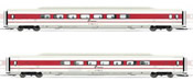 2pc Add on Coaches fo ETR 450 in white/red livery, new Trenitalia logo of the FS