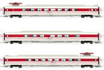 3pc Add on Coaches fo ETR 450 in white/red livery, new Trenitalia logo of the FS