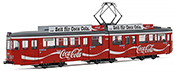 Tram, DUEWAG GT6, Coca-Cola, red livery