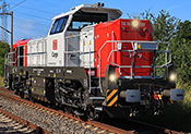 German Diesel Locomotive Vossloh DE 18 of the DB Cargo (DCC Sound Decoder)