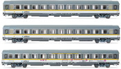 3pc 2nd Class Passenger coaches type UIC-Z