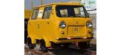 Italian Yellow Fiat Motor Railcar 500 of the FS without grill (DCC Sound Decoder)