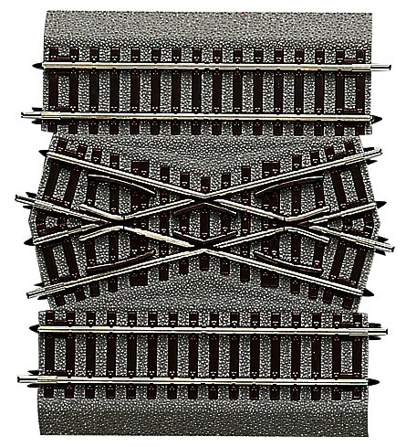 Roco 42598 - Center Unit For Double Crossover 15°