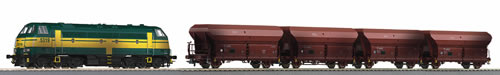Roco 61409 - Train Set: Diesel Locomotive w/ Self Unloading Hopper Wagon