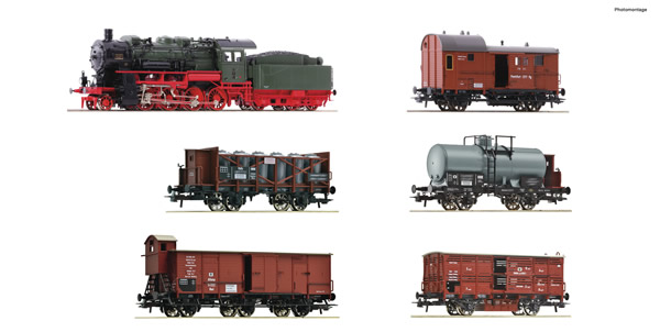 roco 61482 - 6 piece set: German “Prussian goods train” of the KPEV (Sound)