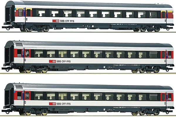 Roco 6200023 - Swiss Passenger Car Set Bözberg Interregio of the SBB