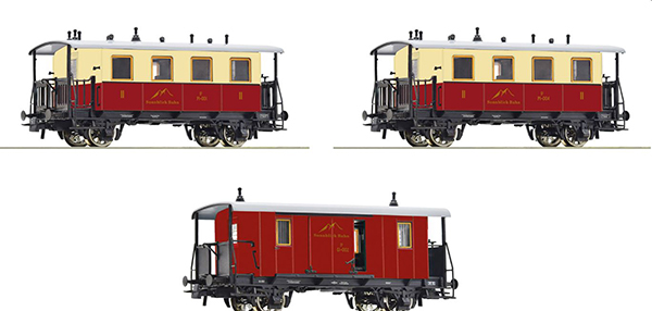 Roco 6200063 - 3-piece set of rack railway passenger trains of the Sonnblick-Bahn