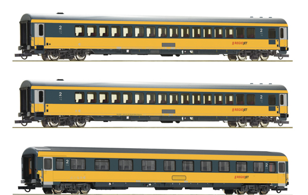 Roco 6200082 - 3-piece set: Passenger coach, Regiojet 