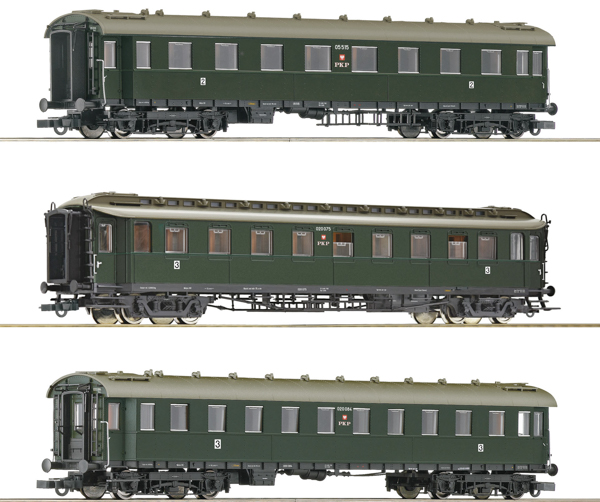 Roco 6200112 - 3 piece set: Express train coaches