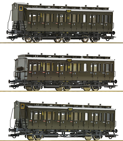 Roco 6200254 - German 3-Piece Passenger Car Set of the DRG