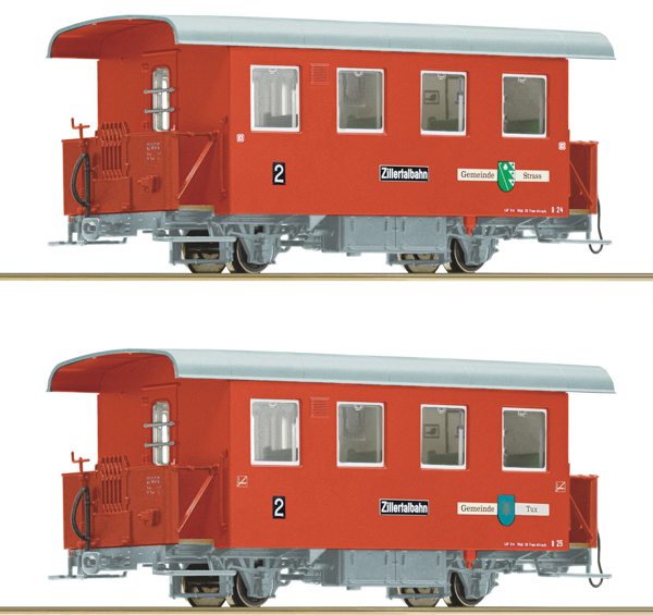 Roco 6240003 - 2-piece set: Narrow gauge passenger coaches, Zillertalbahn 