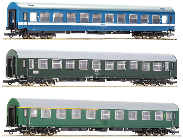 Roco 64196 - German 3 Piece Passenger Car Set TEE Adriatico No. 1 of the DR