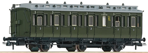 Roco 64468 - Dutch 3rd Class Compartment Car of the NS