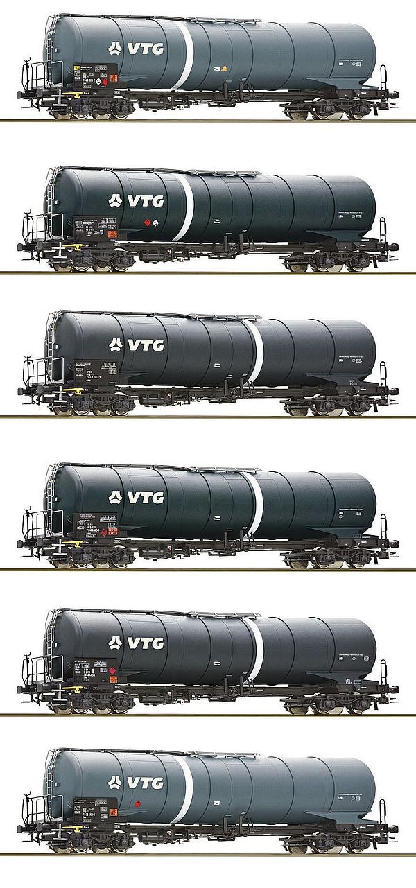 Roco 6600007 - German 6-piece display: Tank wagon of the VTG