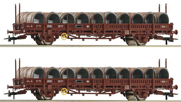 Roco 6600119 - 2-piece set: Swivel stake wagons