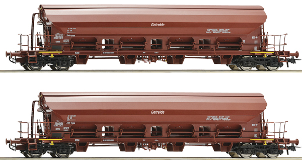 Roco 6600125 - 2-piece set: Swivel-roof wagons