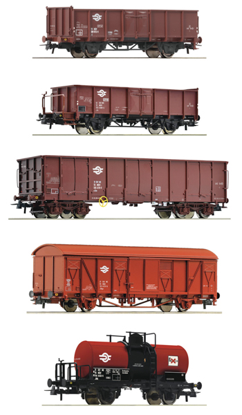 Roco 6600126 - 5 piece set: Goods train