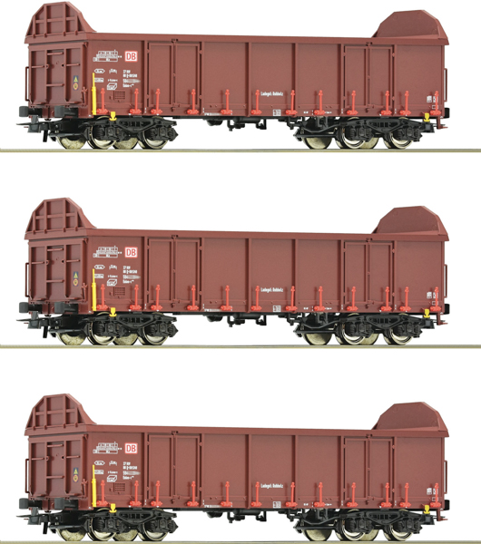 Roco 6600131 - 3 piece set: Open goods wagons