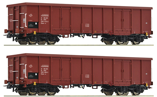 Roco 6600171 - 2 piece set: Open goods wagons