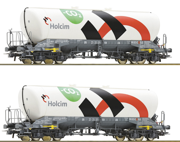 Roco 6600192 - 2 piece set: Silo wagons, Holcim 