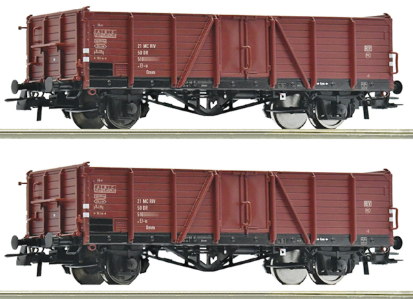 Roco 6600194 - 2 piece set: Open goods wagons