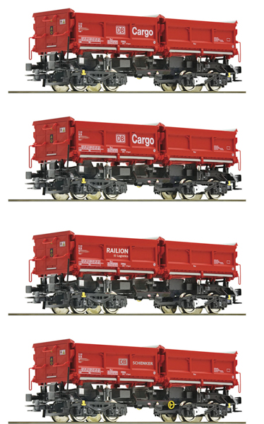 Roco 6600202 - 4 piece set: Dump wagons