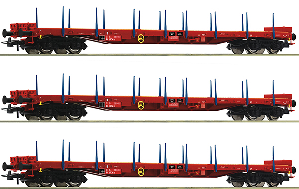 Roco 6600219 - 3pc Stake car Rs of the ÖBB