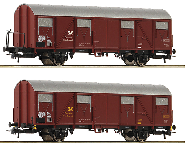 Roco 6600248 - German 2-Piece Freight Car Set of the DB