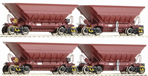 Roco 66132 - 4 Piece Set: Ore Wagons