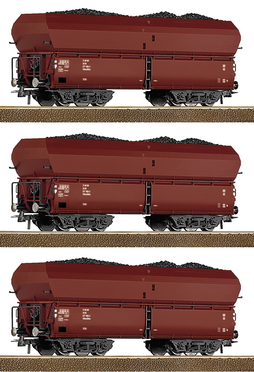 Roco 66137 - 3 pcs. Set of automatic discharge hoppers of the DR