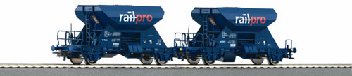 Roco 66164 - 2 Piece Set: Gravel Wagons RAILPRO