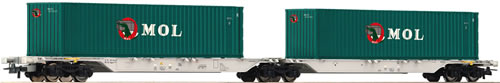 Roco 66738 - Double carrier wagon, AAE